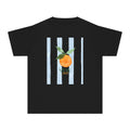 Youth Tee — Peach Graphic with Stripes (“Stay Fresh”)