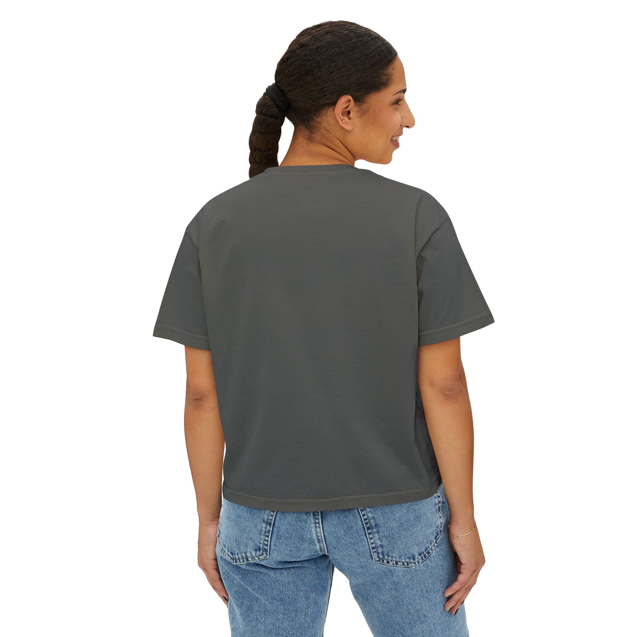 Mom Life Tee — "Caffeine Because Mom Life Ain't Easy" Boxy Shirt
