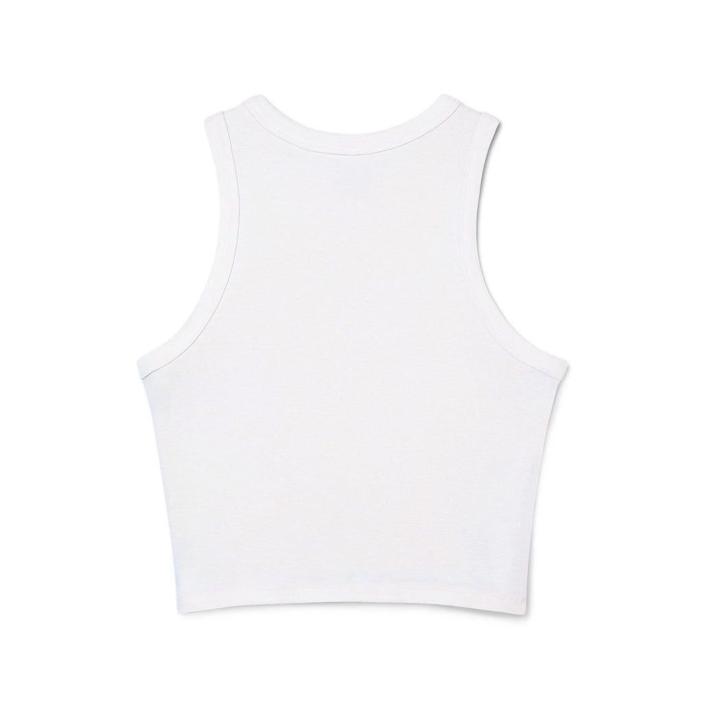 Tiger Duo Racer Tank Top — Playful Floral Tiger Graphic for Women