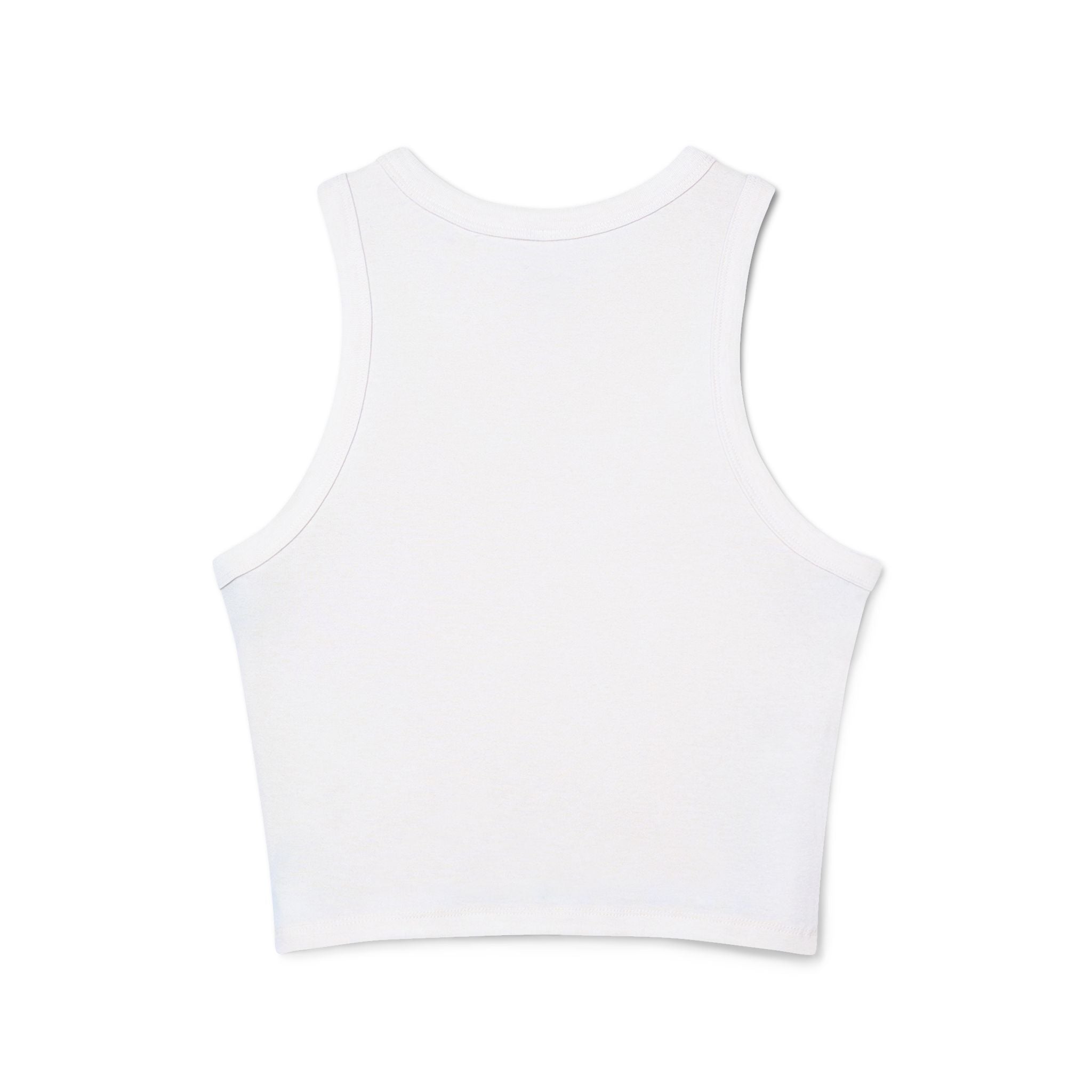 Tiger Duo Racer Tank Top — Playful Floral Tiger Graphic for Women