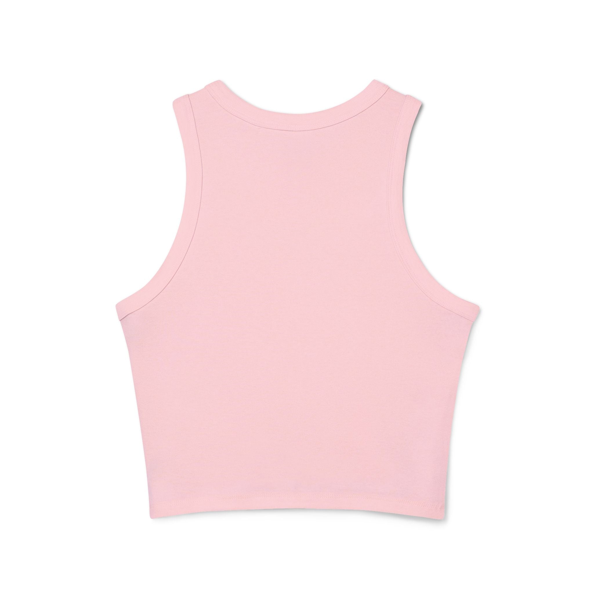 Tiger Duo Racer Tank Top — Playful Floral Tiger Graphic for Women