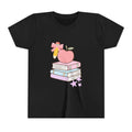 Youth Tee — Cute School Stack Graphic with Apple & Books