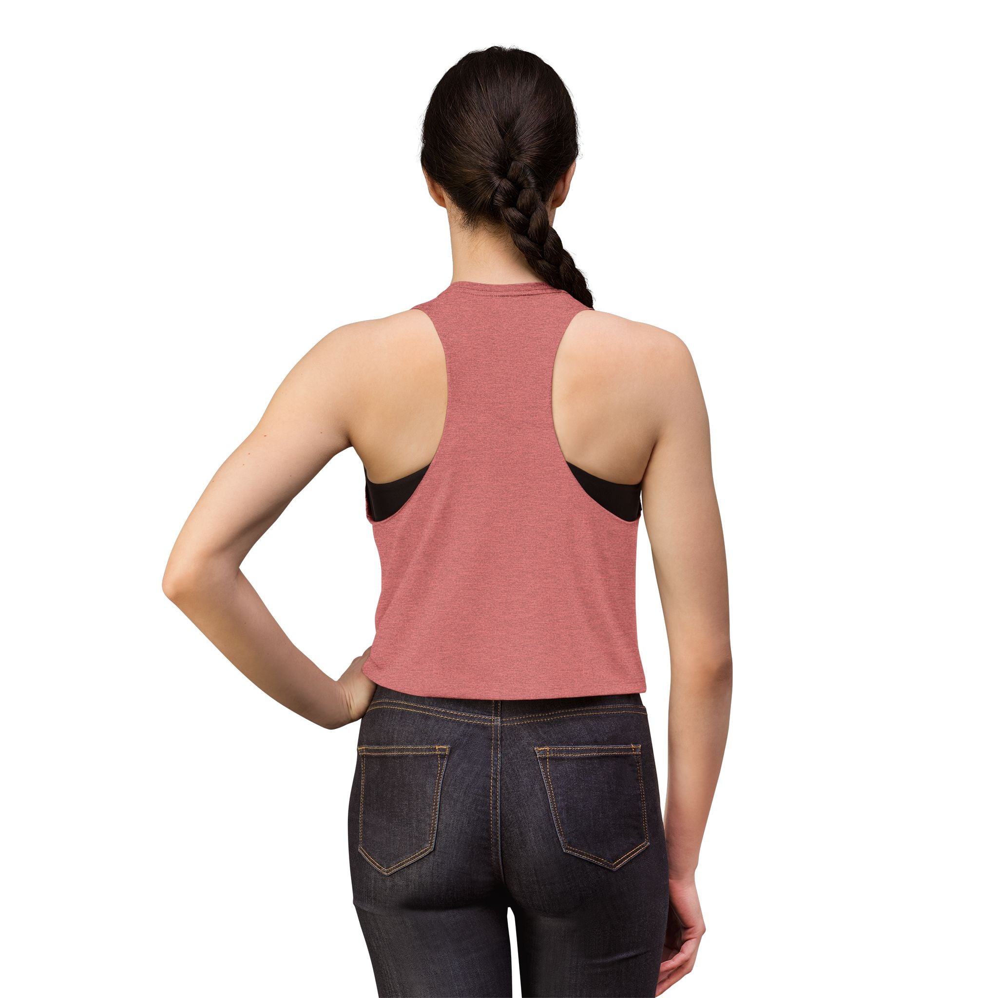 Women's Crop Top — Minimal Lip Print Graphic Tank Top